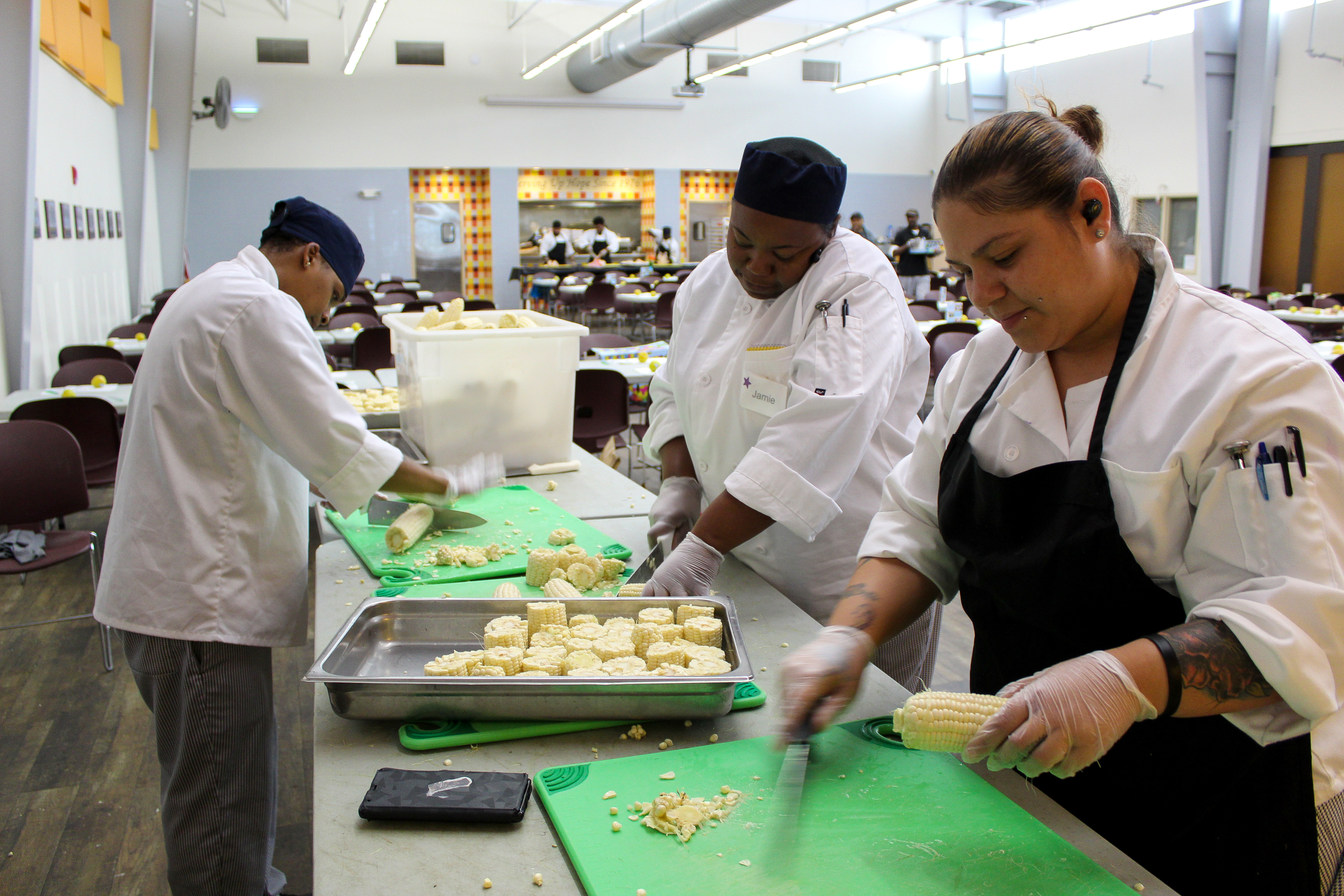 Chef Jonathan leads the instruction of the CAT program